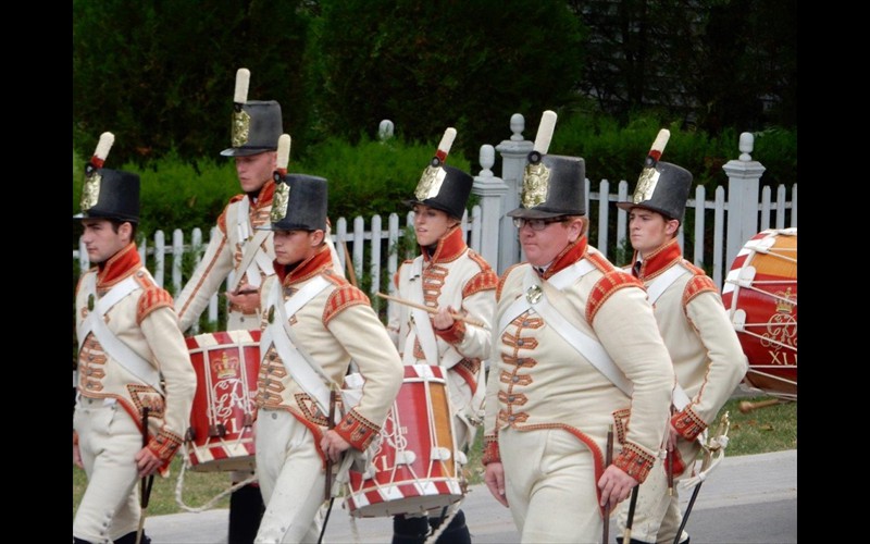 Historic Fife and Drum Band Passing By